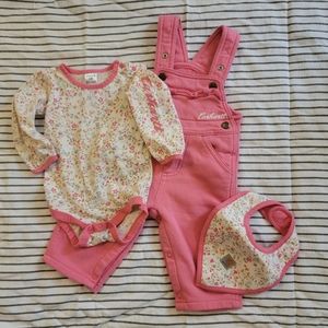 Carhartt Infant Fleece Overalls, Long Sleeve & Bib